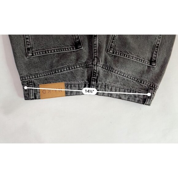 NWOT NA-KD Straight Leg Jeans in Washed Black - Picture 4 of 7